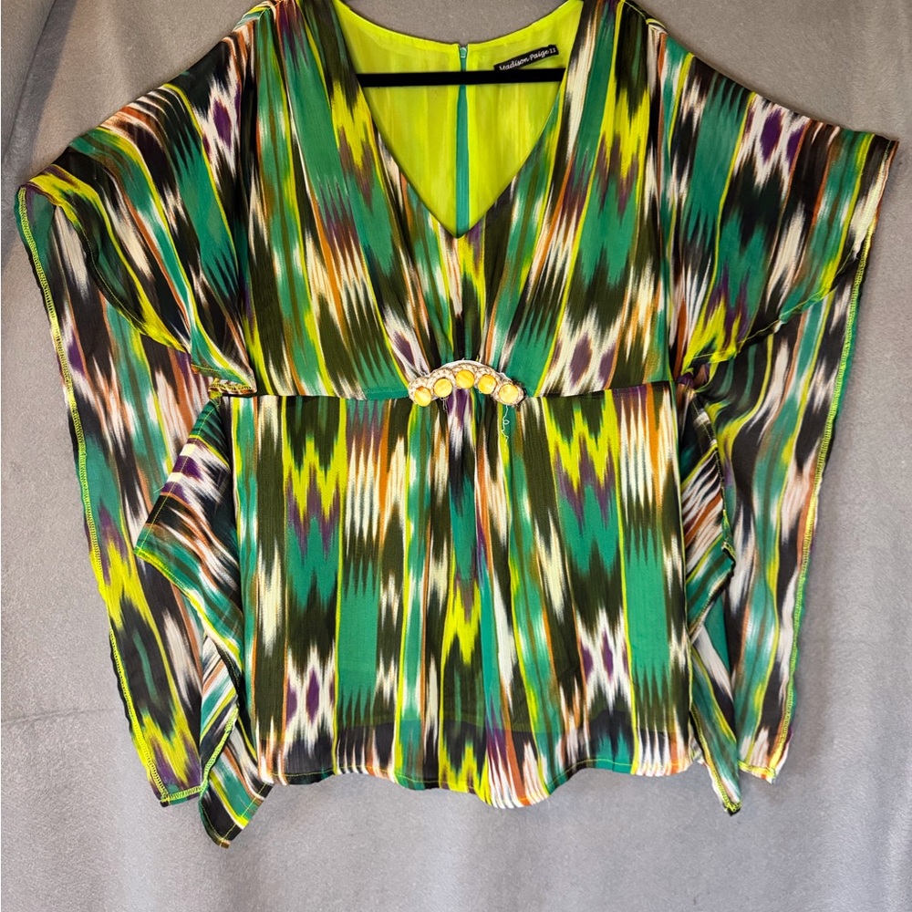 Colorful Patterned Women's Top by Madison Paige II